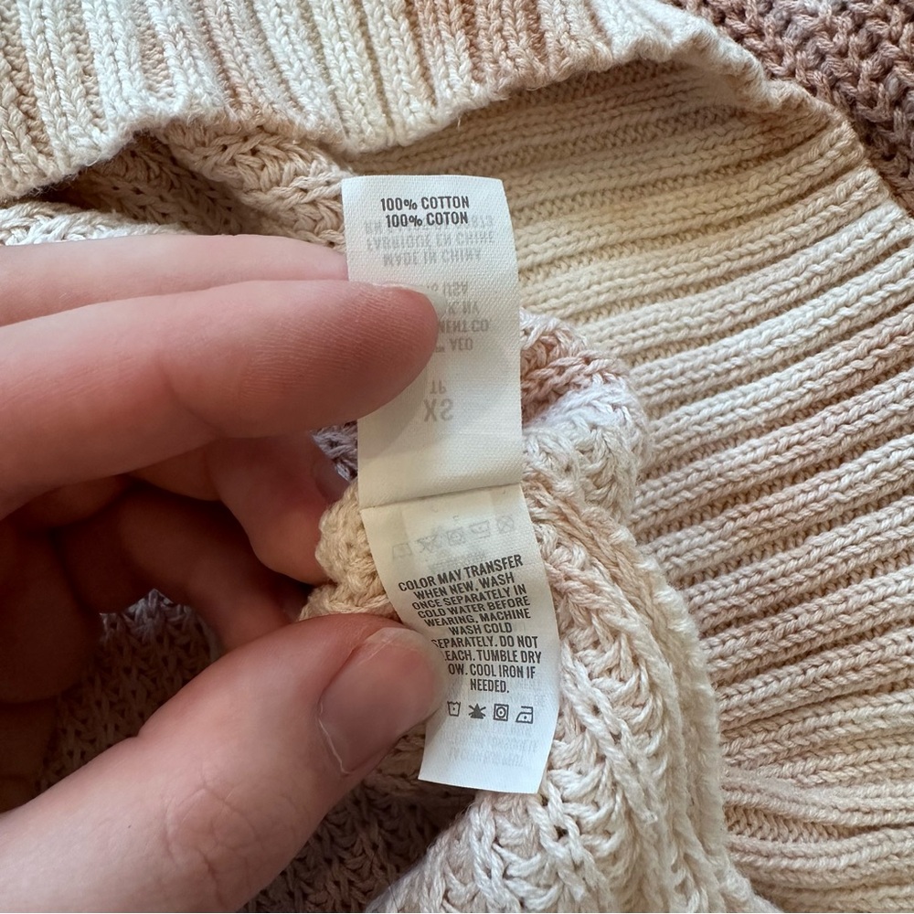 AERIE OPEN KNIT OVERSIZED SWEATER in Raw Sienna - Picture 5 of 8